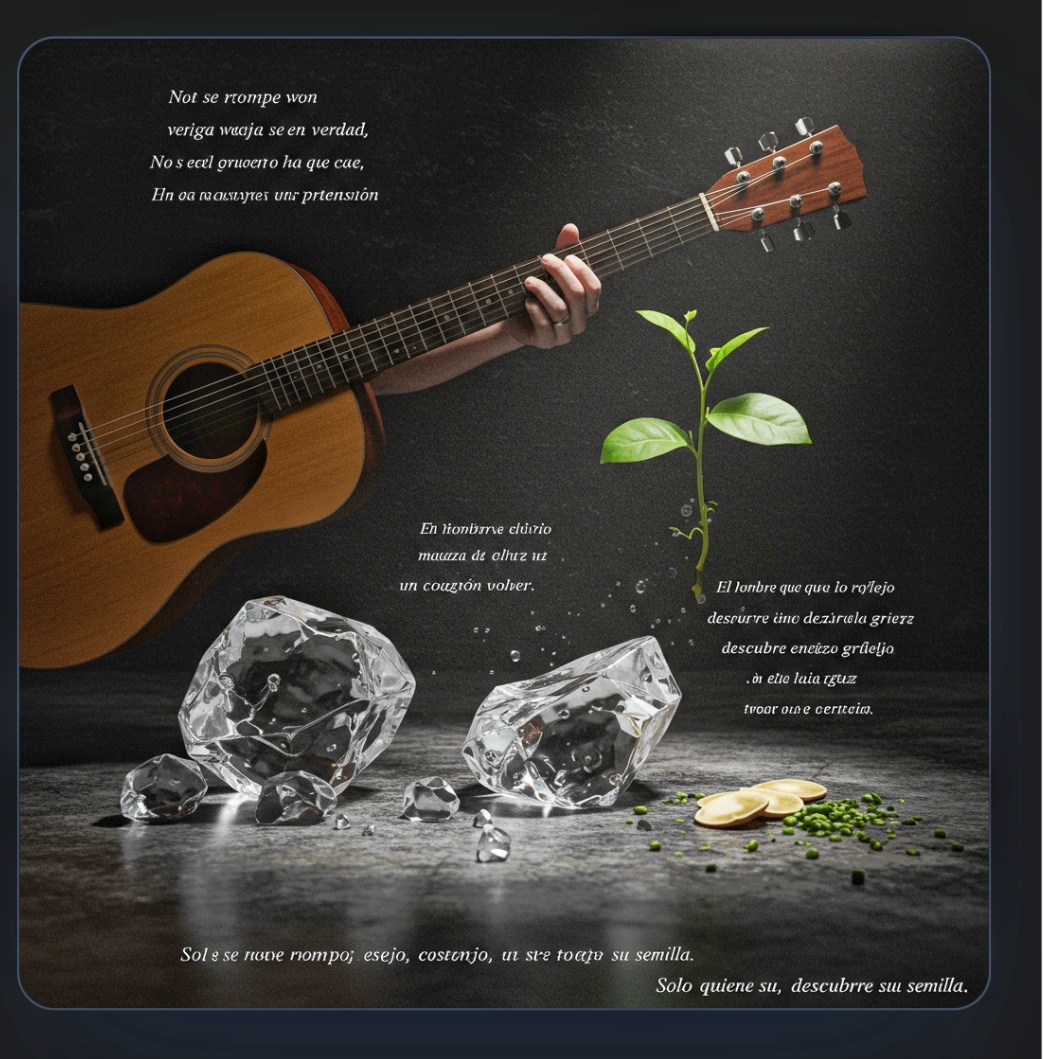 Canción · Solo el que rompe su espejo descubre su semilla